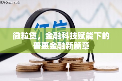 钢城微粒贷，金融科技赋能下的普惠金融新篇章