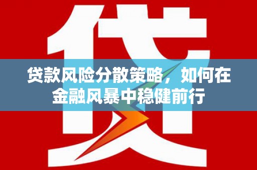 钢城贷款风险分散策略，如何在金融风暴中稳健前行