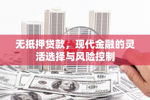 钢城无抵押贷款，现代金融的灵活选择与风险控制