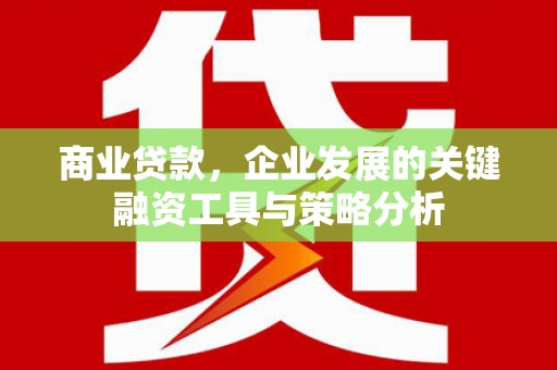钢城商业贷款，企业发展的关键融资工具与策略分析