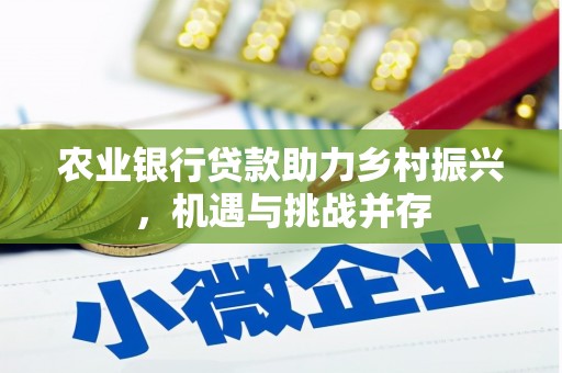 钢城农业银行贷款助力乡村振兴，机遇与挑战并存