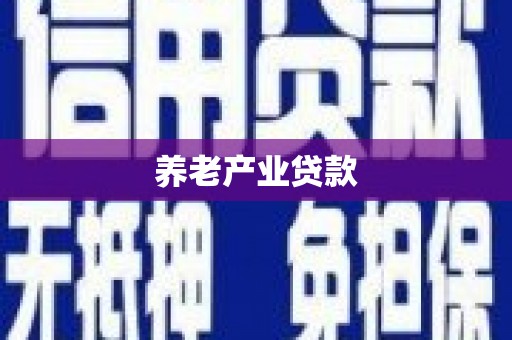 钢城养老产业贷款